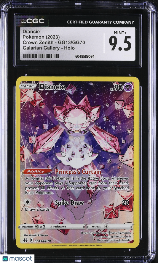 Diancie #GG13/GG70 CGC 9.5 2023 Pokemon Crown Zenith