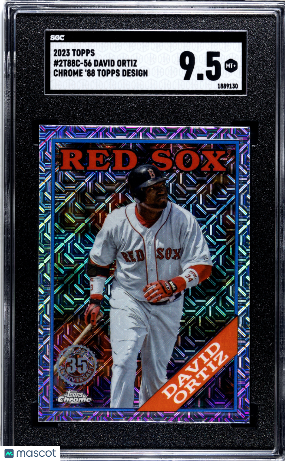 2023 Topps David Ortiz #2T88C-56 Chrome '88 Design Baseball SGC 9.5