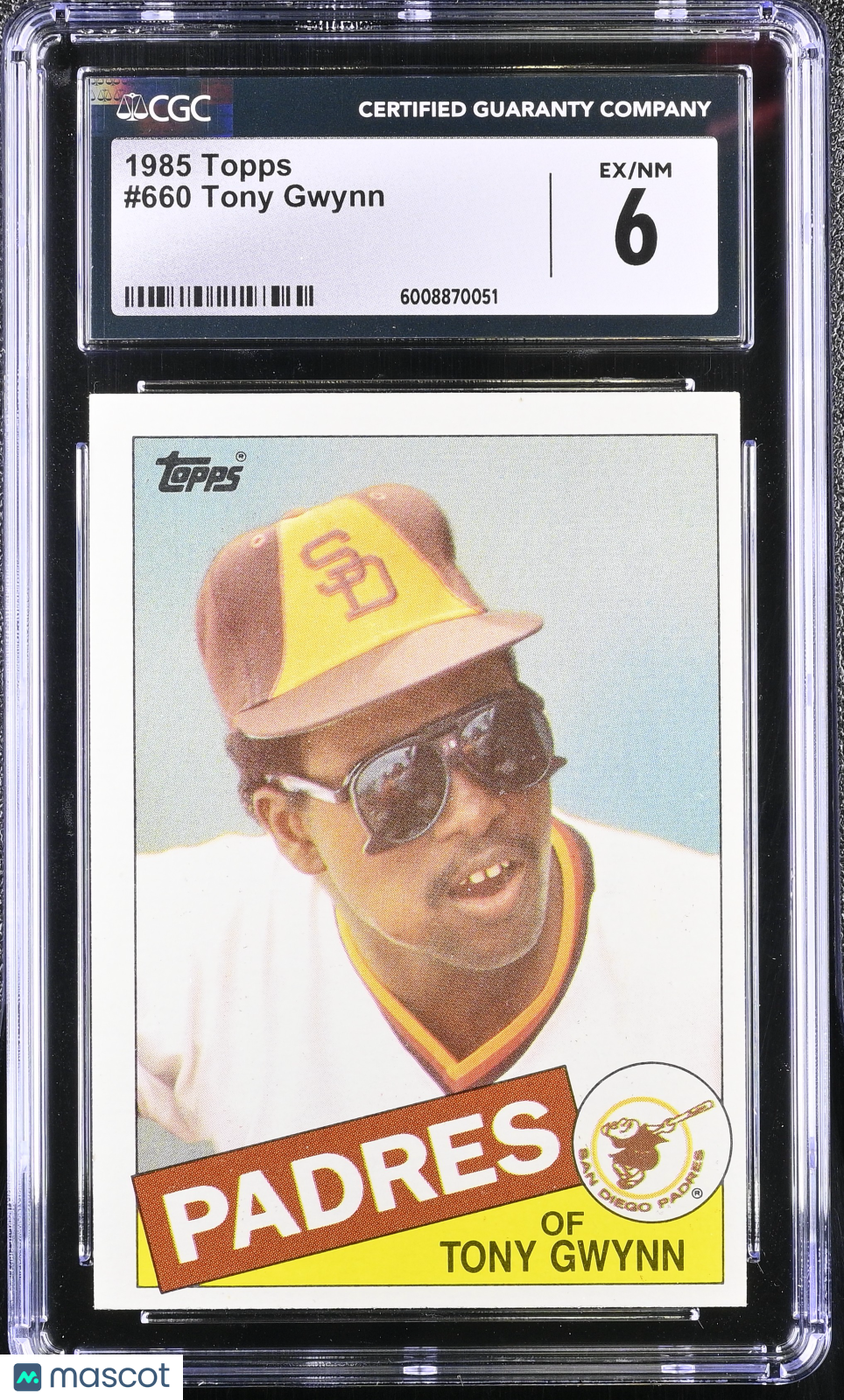 1985 Topps Tony Gwynn #660 Baseball CGC 6