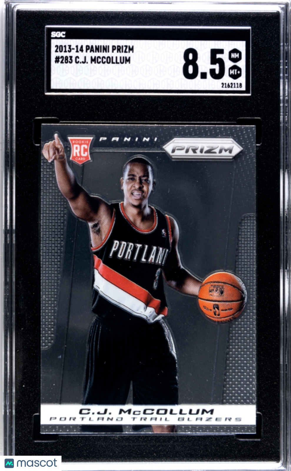 2013 Panini Prizm CJ McCollum #283 Basketball SGC 8.5