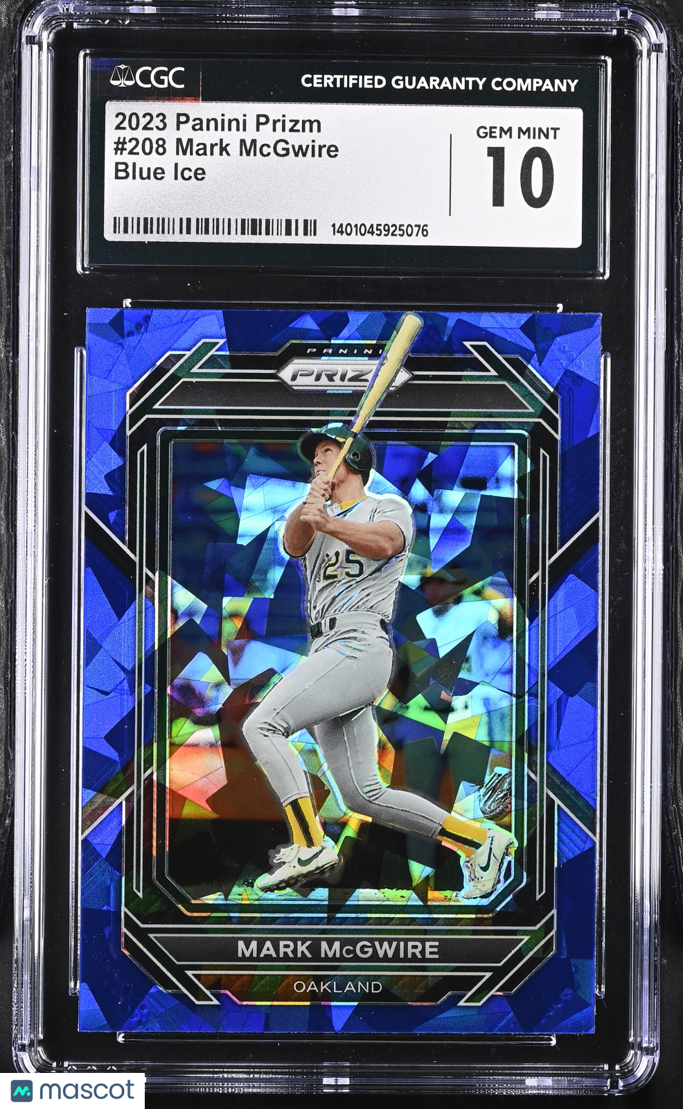 2023 Prizm Mark McGwire #208 Blue Ice Baseball CGC 10