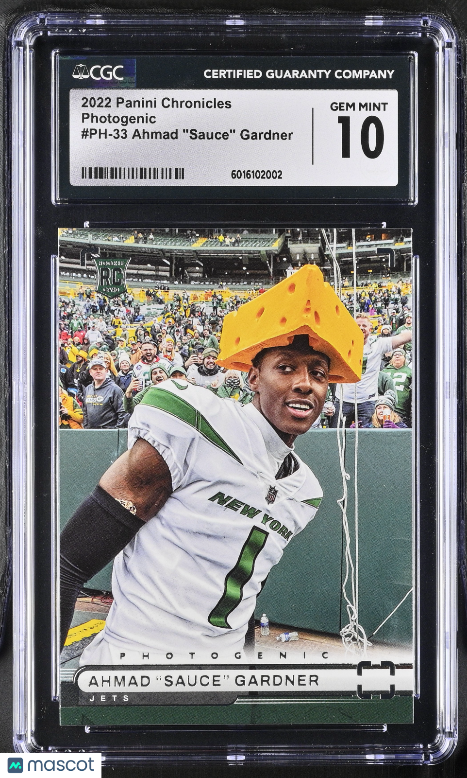 2022 Panini Chronicles Ahmad "Sauce" Gardner #PH-33 Photogenic Football CGC 10