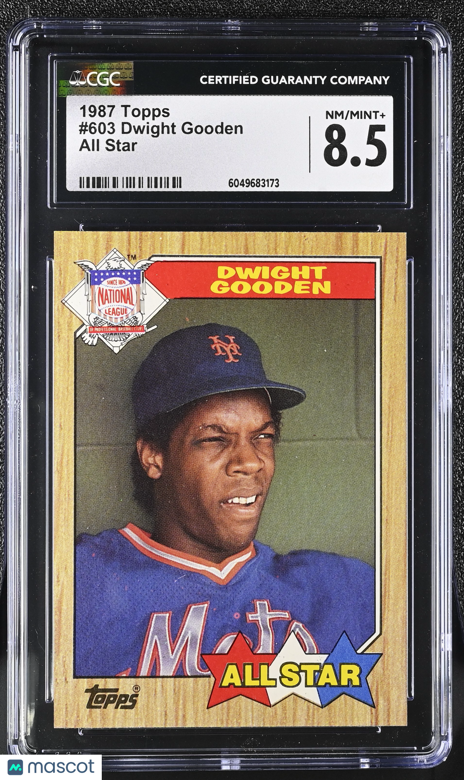 1987 Topps Dwight Gooden #603 All Star Baseball CGC 8.5