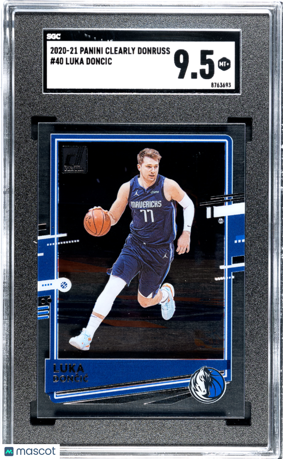 2020 Panini Clearly Donruss Luka Doncic #40 Basketball SGC 9.5