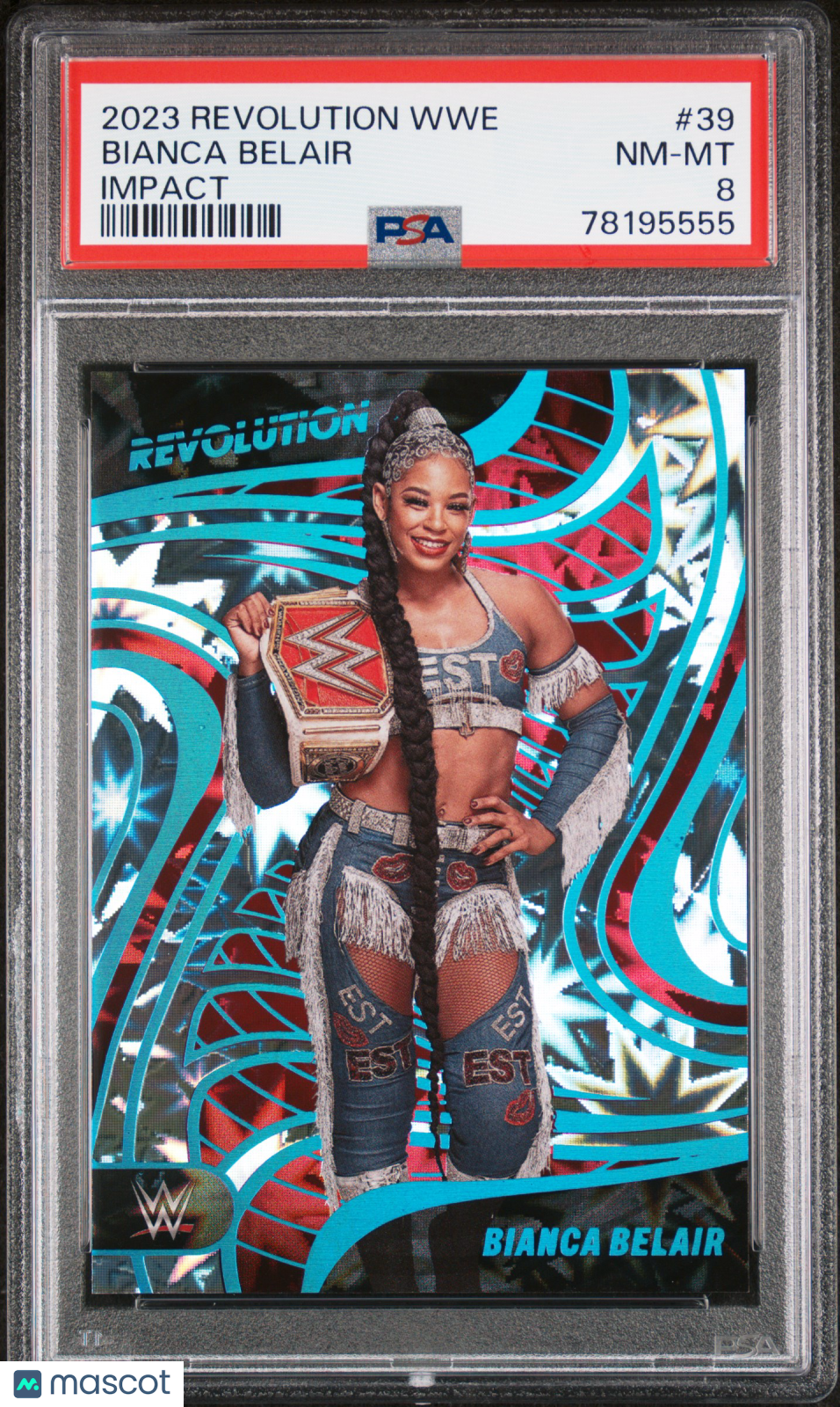 2023 Panini Revolution WWE Bianca Belair #39 Impact Boxing/Wrestling PSA 8