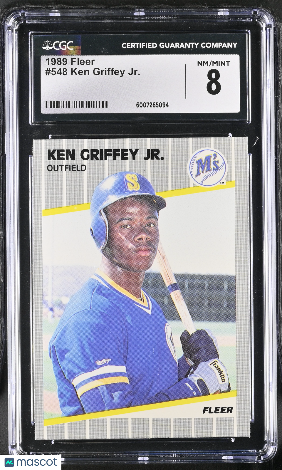 1989 Fleer Ken Griffey Jr. #548 Baseball CGC 8