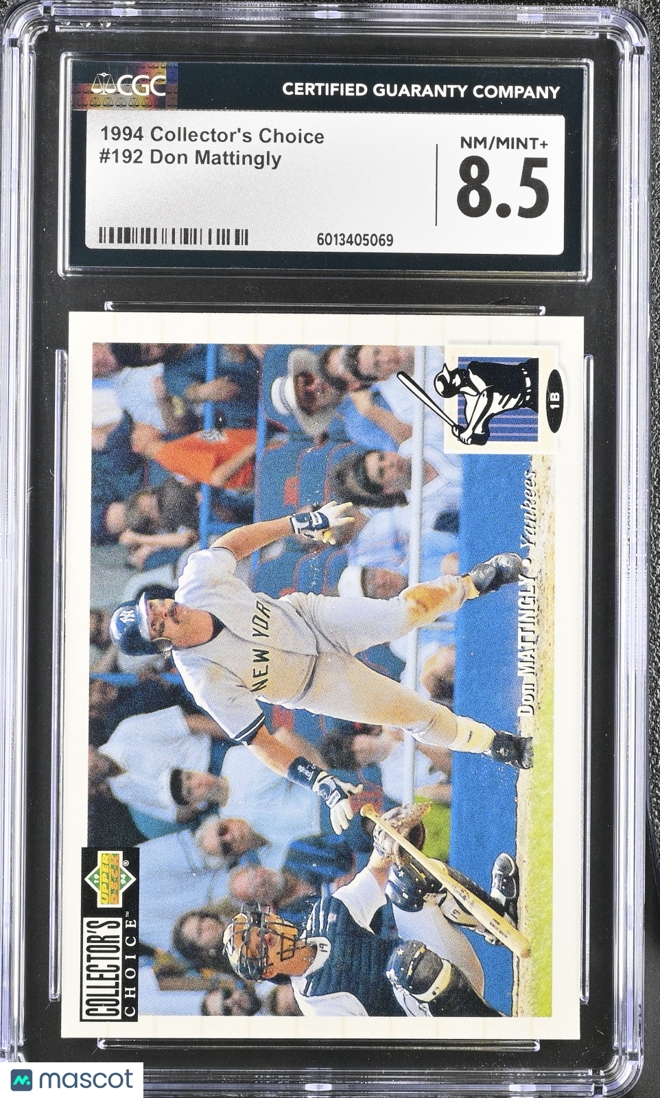 1994 Collector's Choice Don Mattingly #192 Baseball CGC 8.5