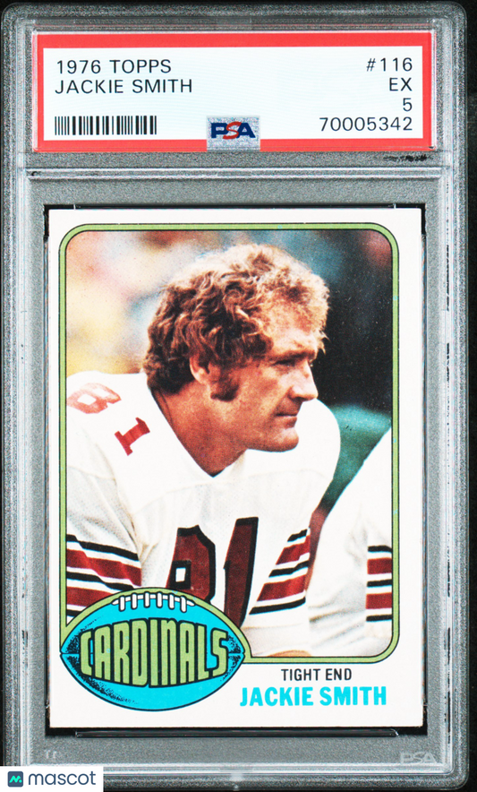 1976 Topps Jackie Smith #116 Football PSA 5