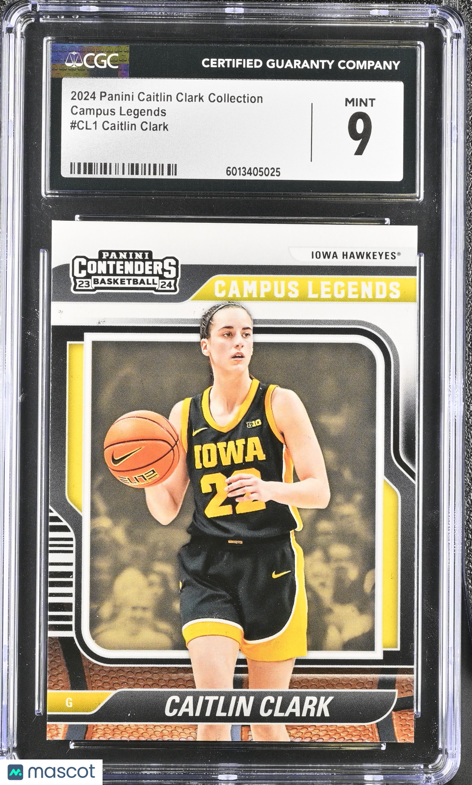 2024 Panini Caitlin Clark Collection Caitlin Clark #CL1 Campus Legends CGC 9