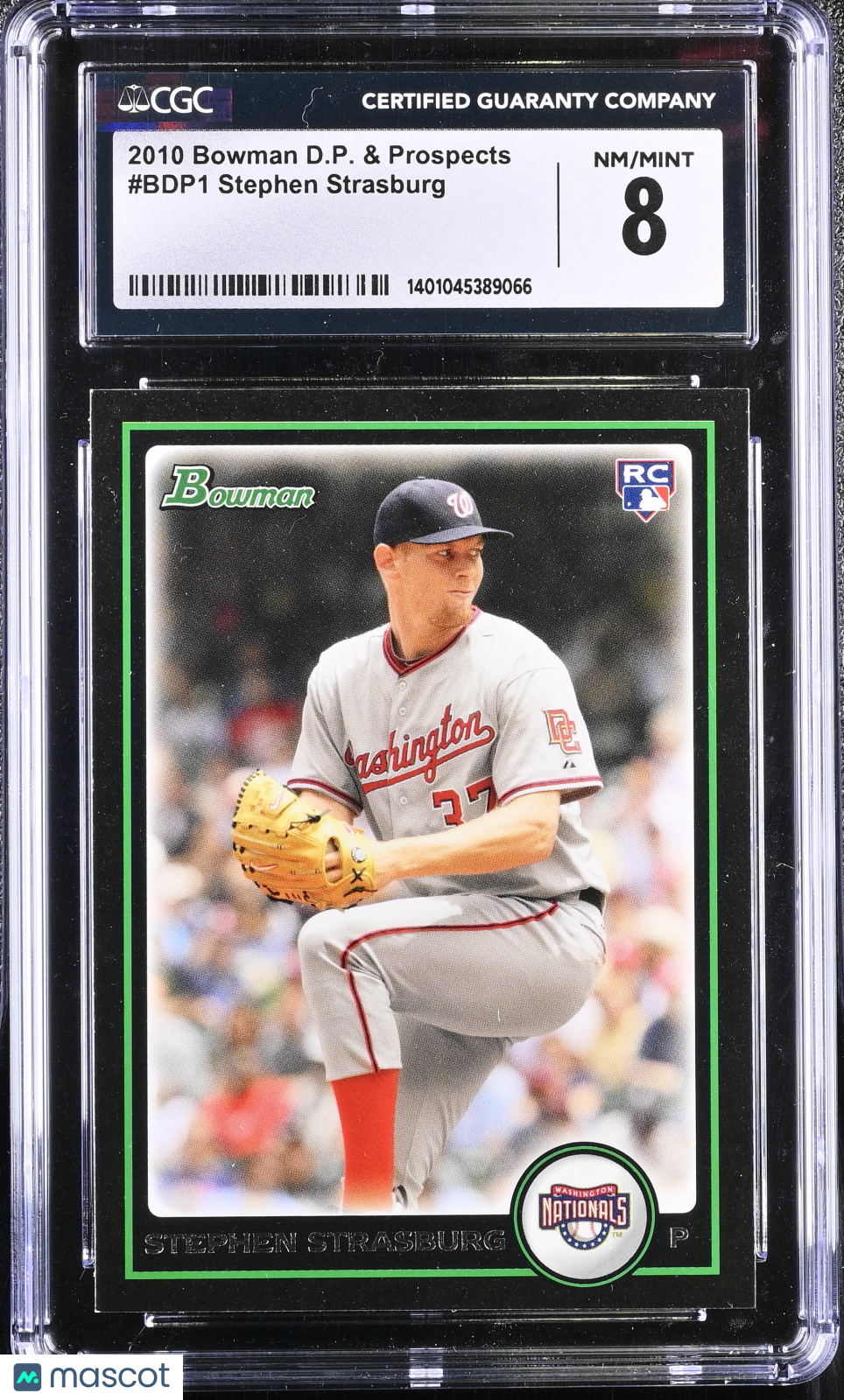 2010 D.P. & Prospects Stephen Strasburg #BDP1 Baseball CGC 8