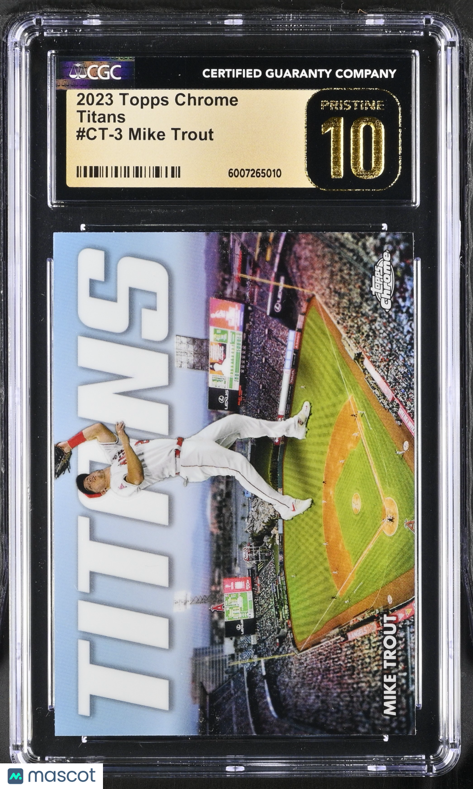 2023 Topps Chrome Mike Trout #CT-3 Baseball CGC 10