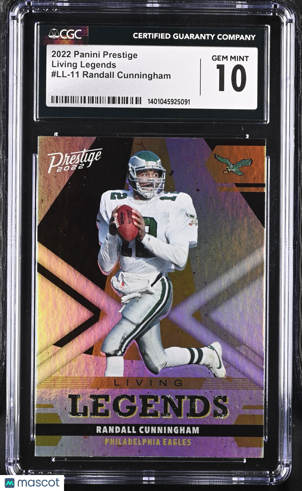 2022 Prestige Randall Cunningham #LL-11 Living Legends Football CGC 10