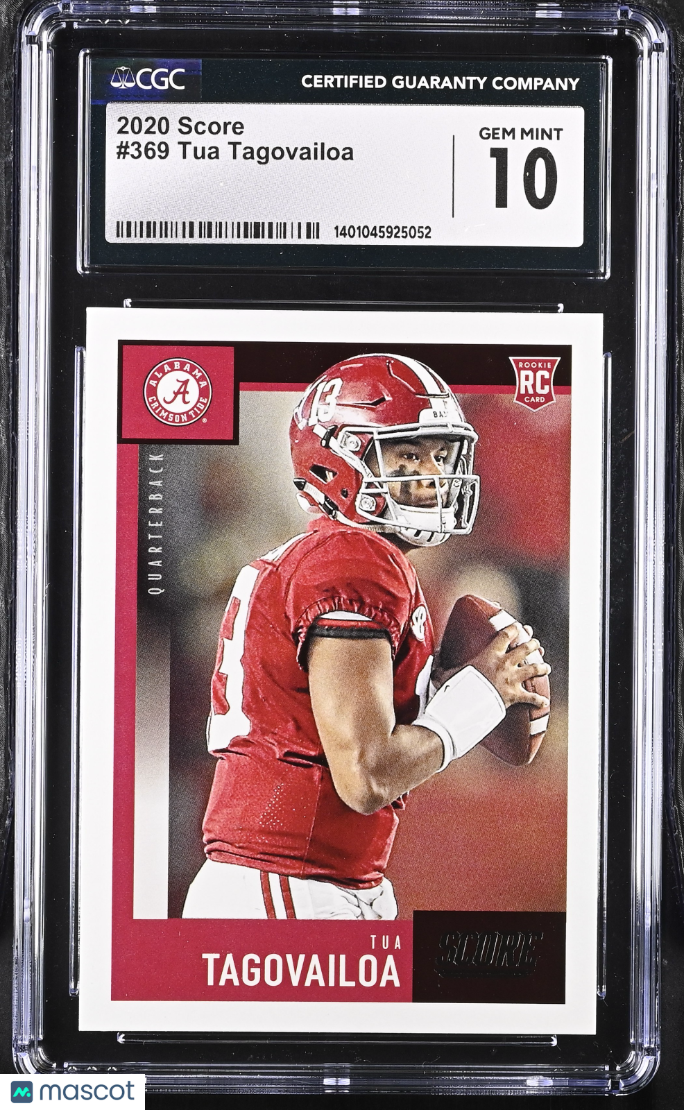 2020 Score Tua Tagovailoa #369 Football CGC 10