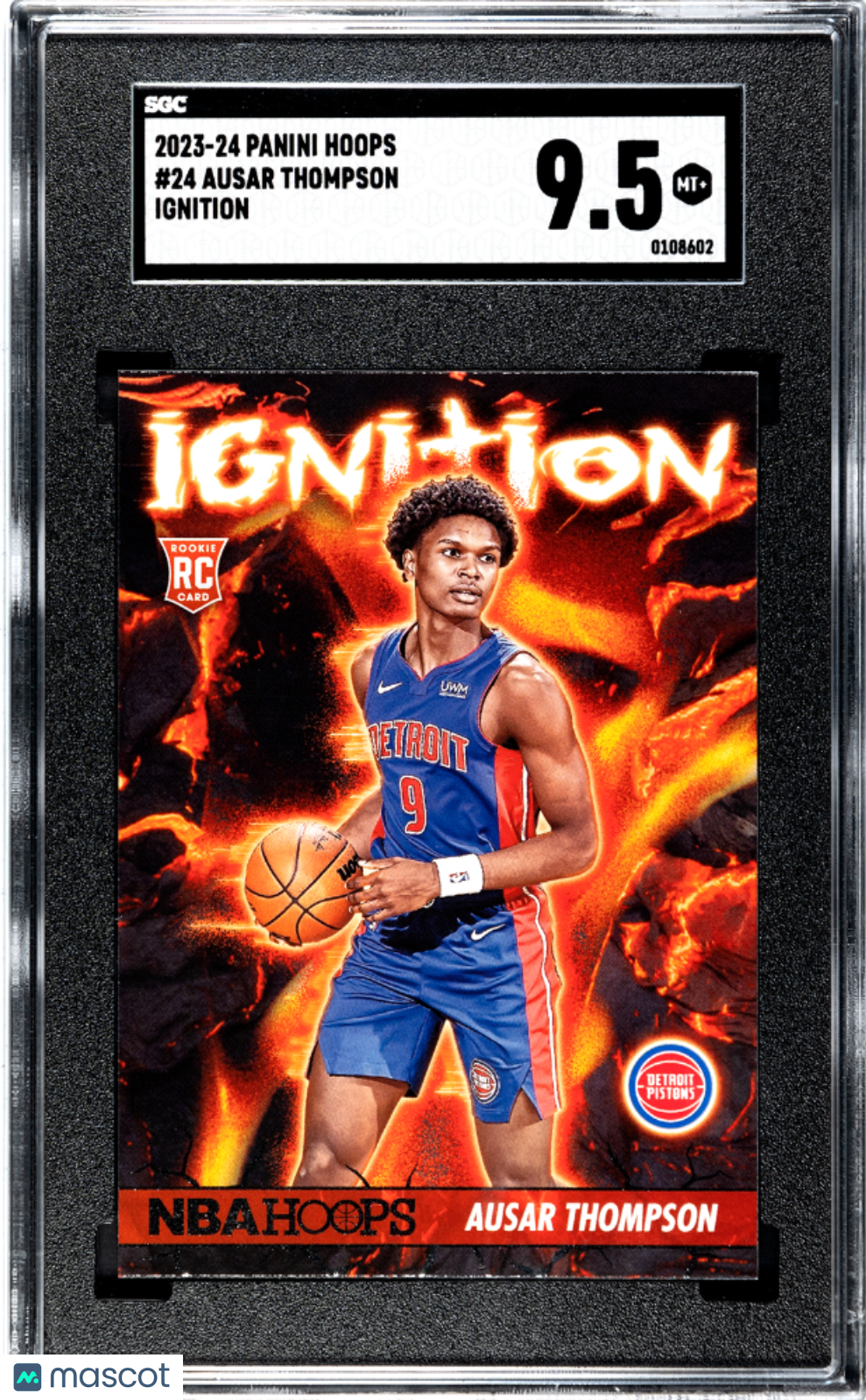 2023-24 Panini Hoops Ausar Thompson #24 Ignition Basketball SGC 9.5