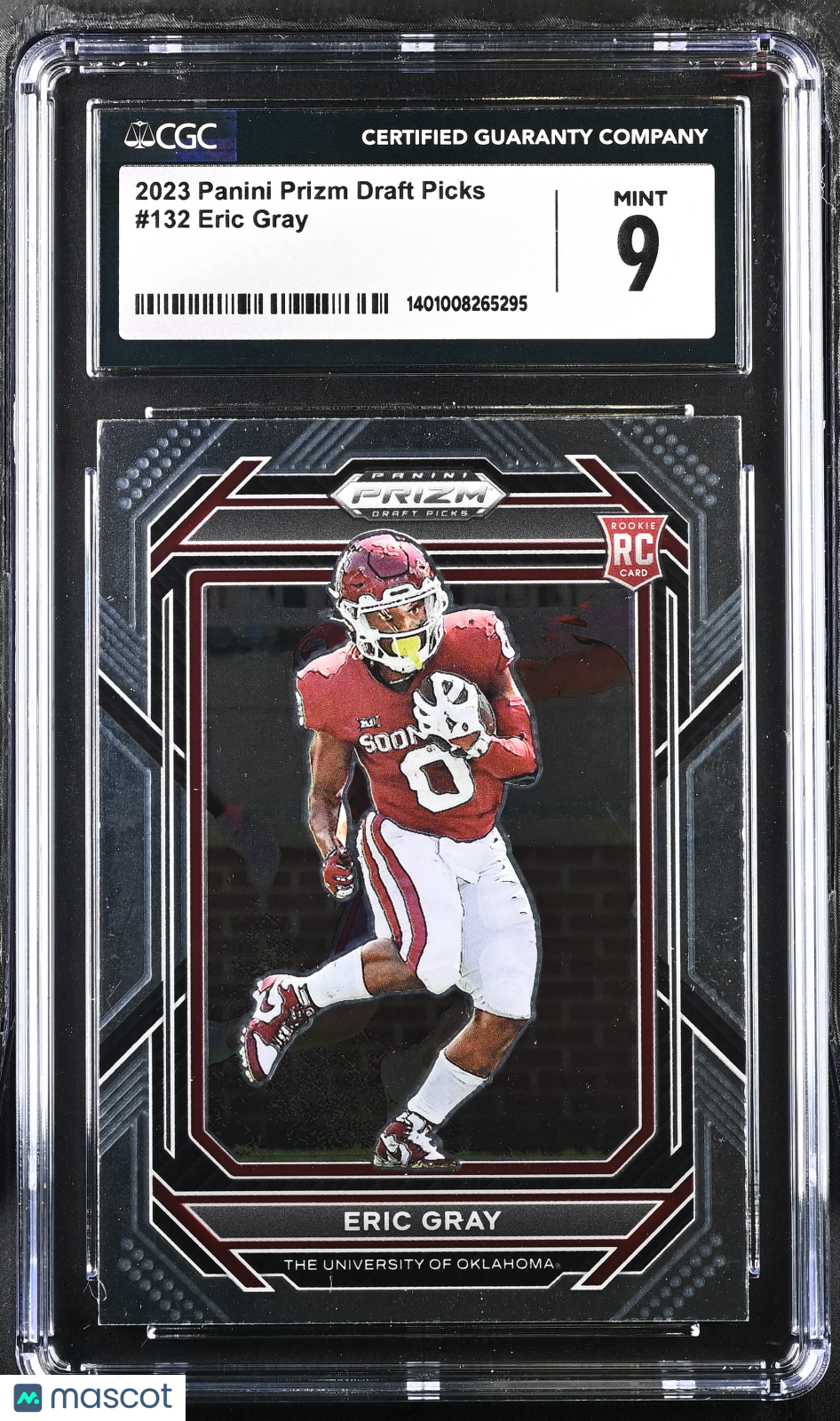 2023 Prizm Draft Picks Eric Gray #132 Football CGC 9