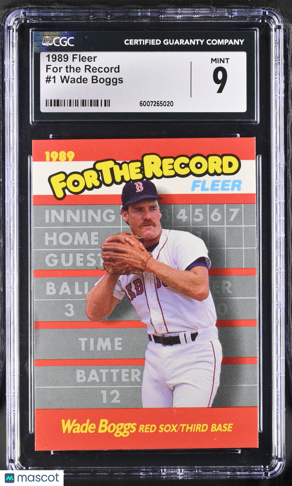 2023 Topps Athletes Unlimited Wade Boggs #1 Baseball CGC 9