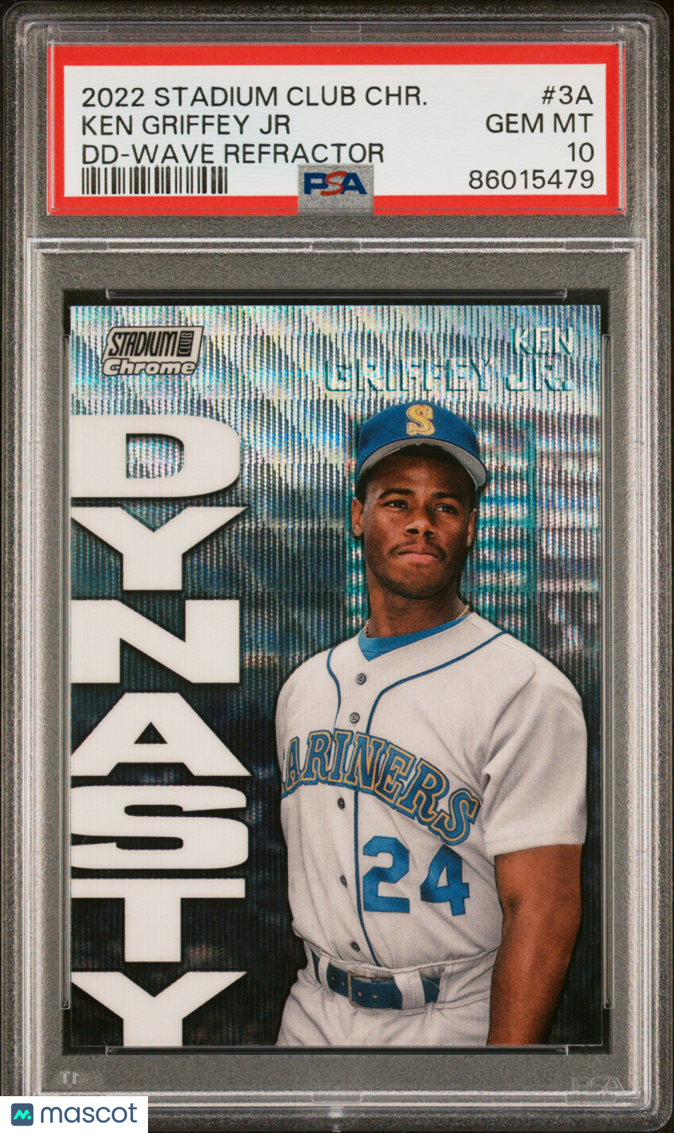 2022 Topps Stadium Club Chrome Dynasty And Destiny Ken Griffey JR Wave Refrac.