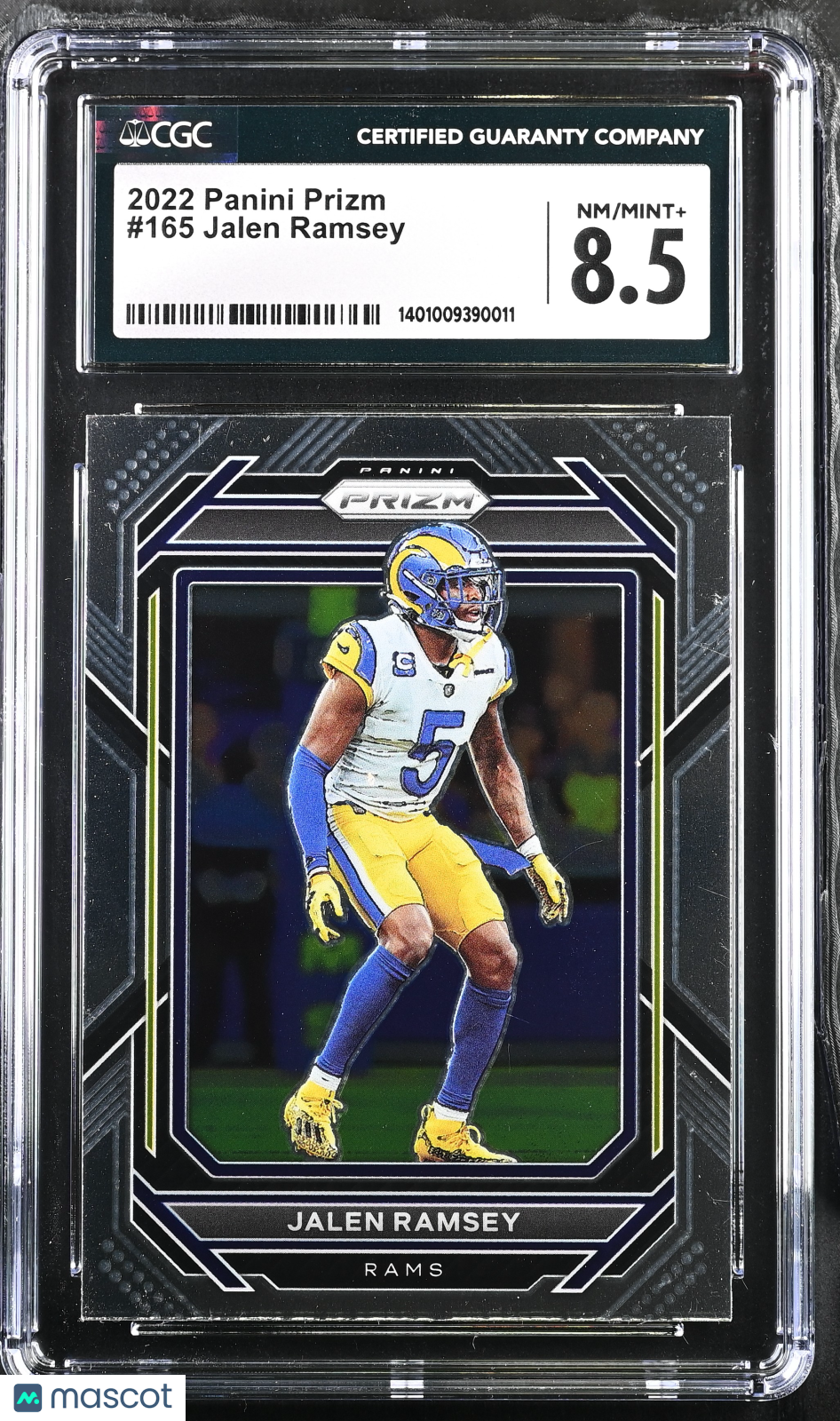 2022 Prizm Jalen Ramsey #165 Football CGC 8.5