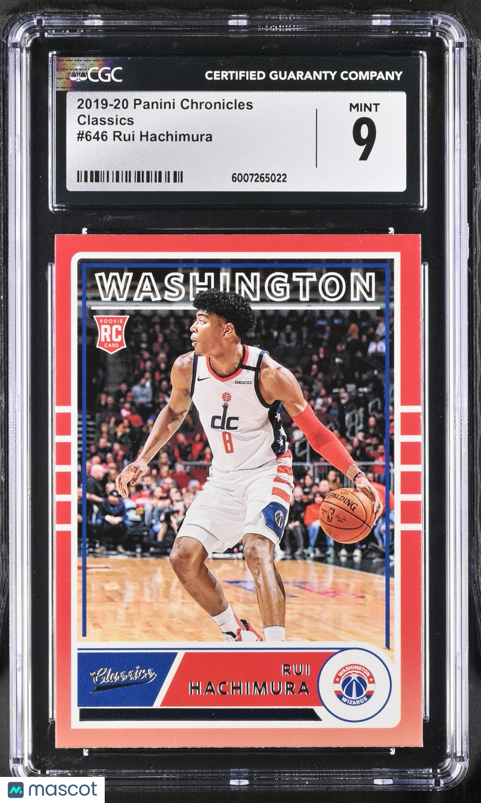 2019-20 Panini Chronicles Rui Hachimura #646 Basketball CGC 9