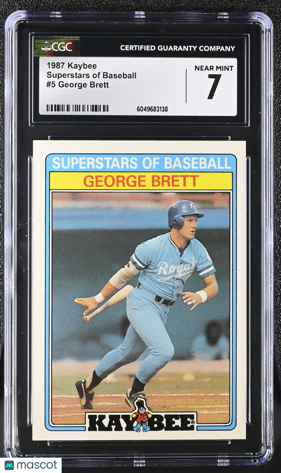 1987 Kaybee George Brett #5 Superstars of Baseball Baseball CGC 7
