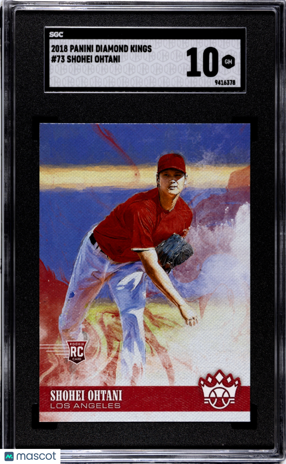 2018 Panini Diamond Kings Shohei Ohtani #73 Baseball SGC 10