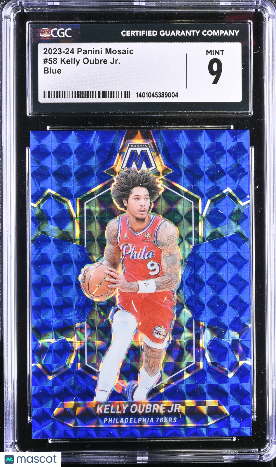 2023 Mosaic Kelly Oubre Jr. #58 Blue 006/199 Basketball CGC 9