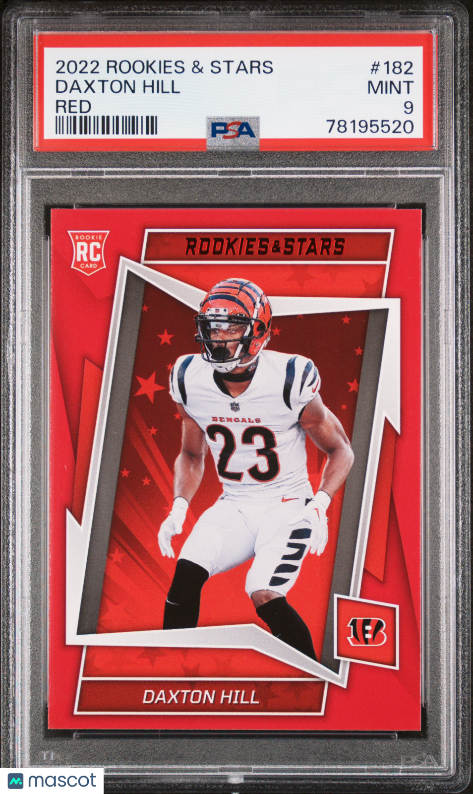 2022 Panini Rookies & Stars Daxton Hill #182 Red Football PSA 9