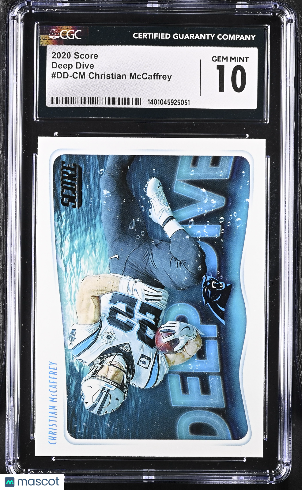 2020 Score Christian McCaffrey #DD-CM Deep Dive Football CGC 10