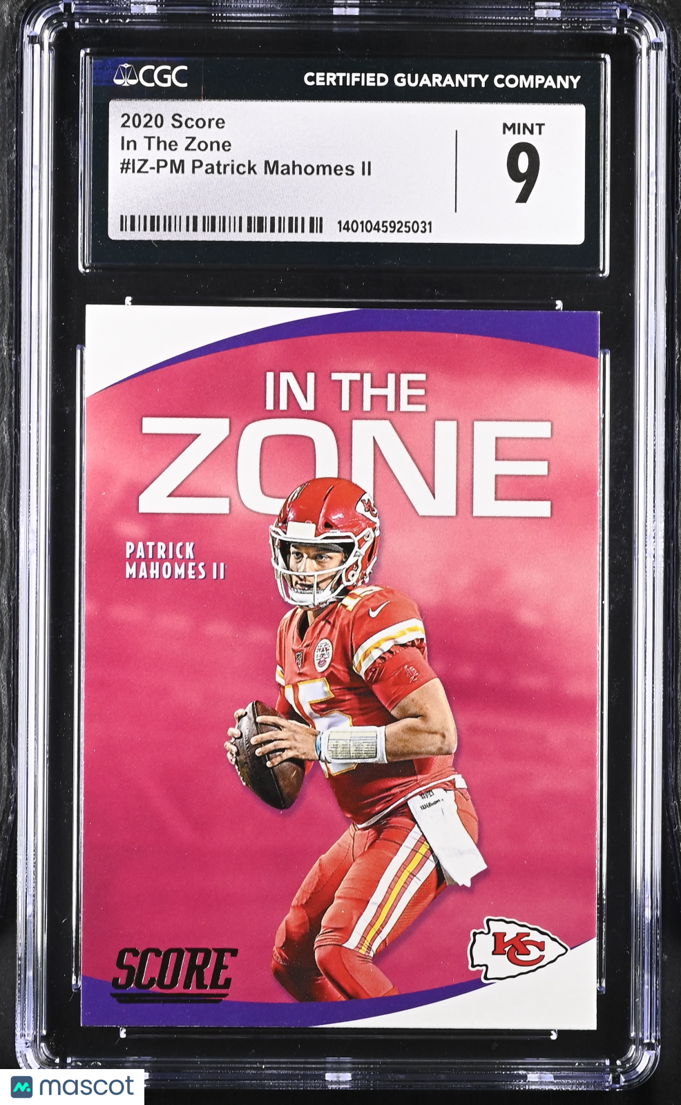 2020 Score Patrick Mahomes II #IZ-PM Football CGC 9