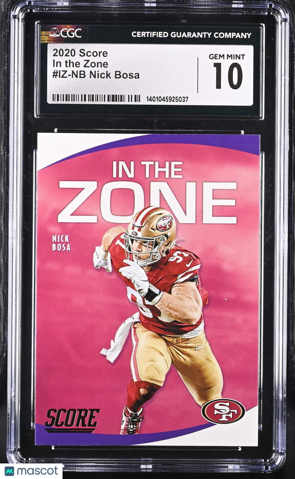 2020 Score Nick Bosa #IZ-NB Football CGC 10