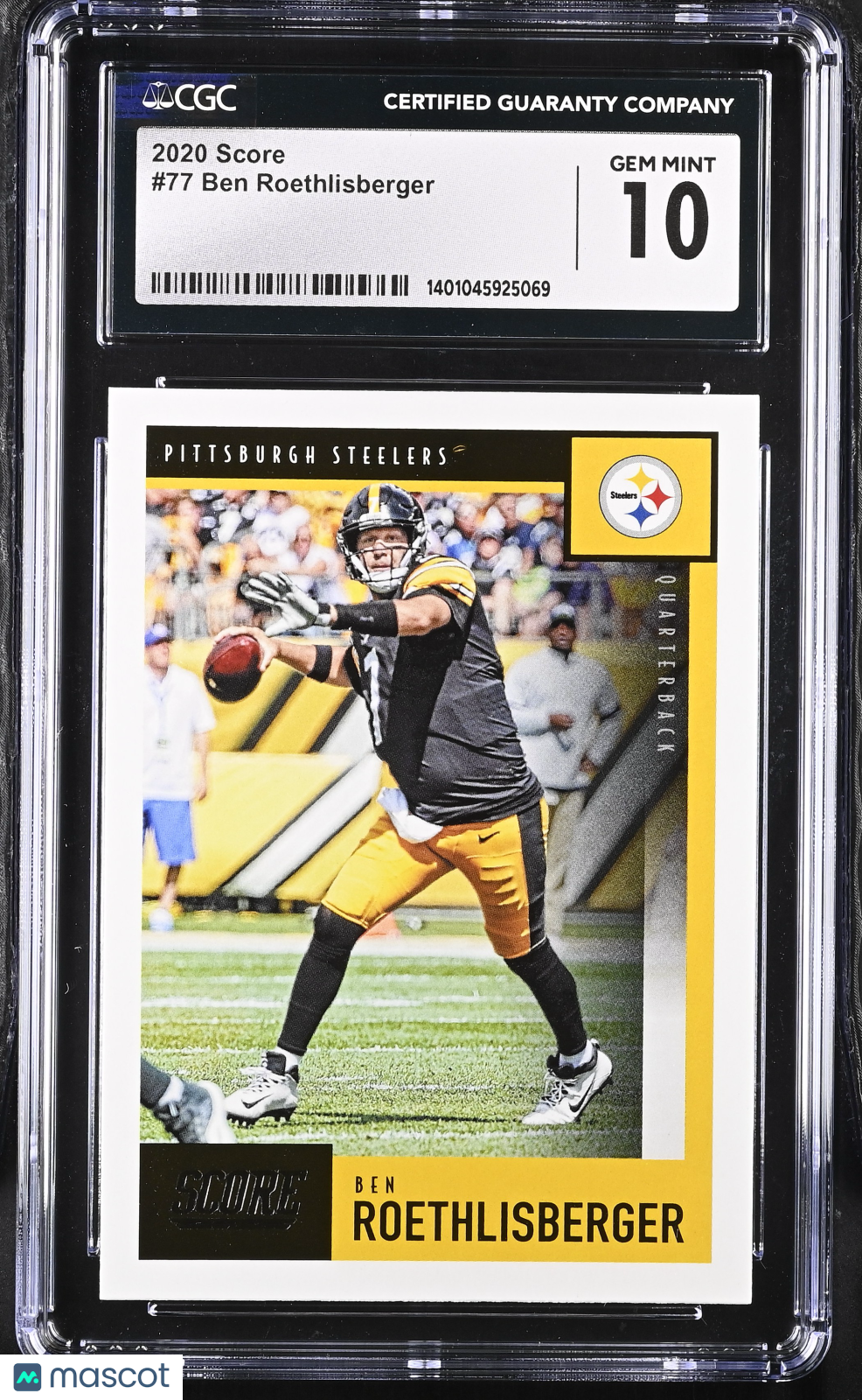 2020 Score Ben Roethlisberger #77 Football CGC 10