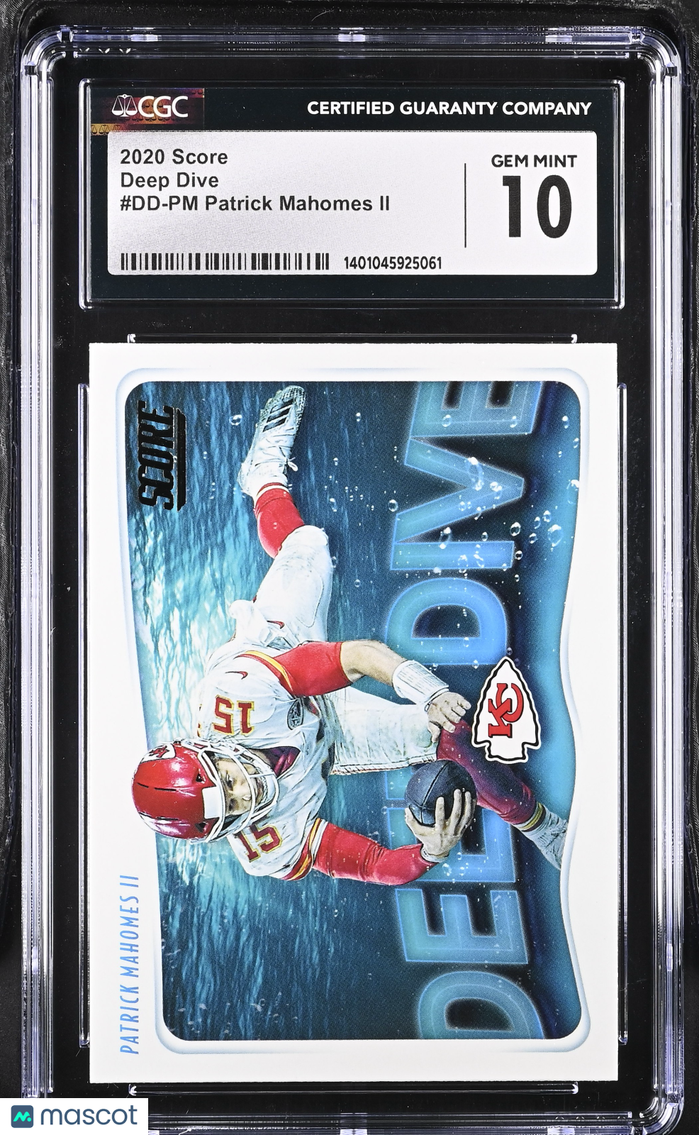 2020 Score Patrick Mahomes II #DD-PM Football CGC 10