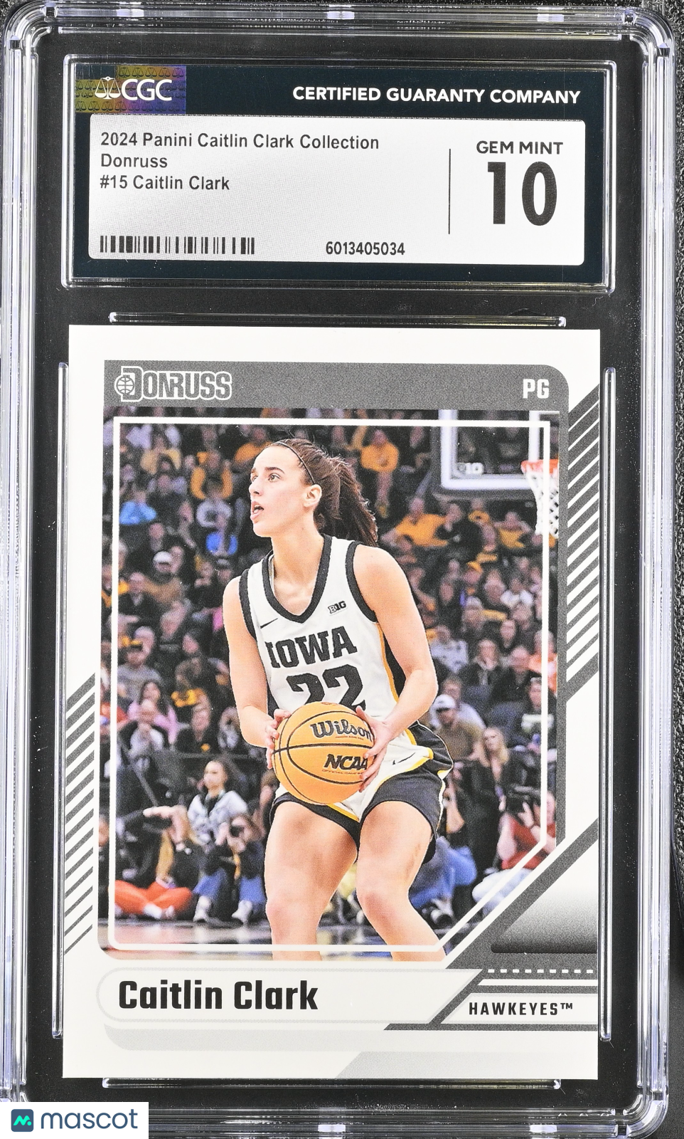 2024 Panini Caitlin Clark Collection Caitlin Clark #15 Donruss CGC 10