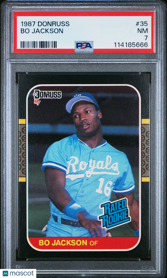 1987 Donruss Bo Jackson #35 Baseball PSA 7