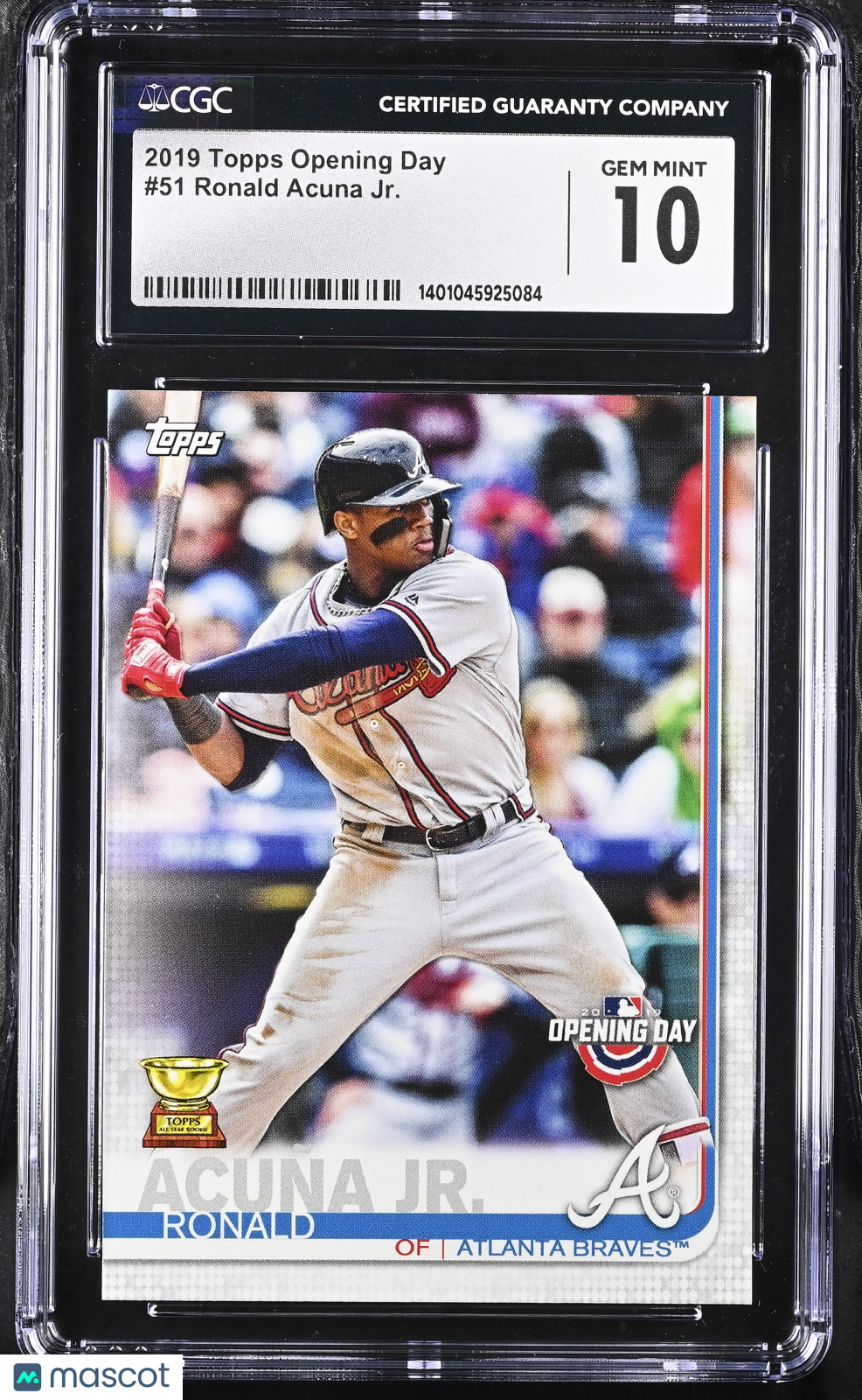 2019 Opening Day Ronald Acuna Jr. #51 Baseball CGC 10