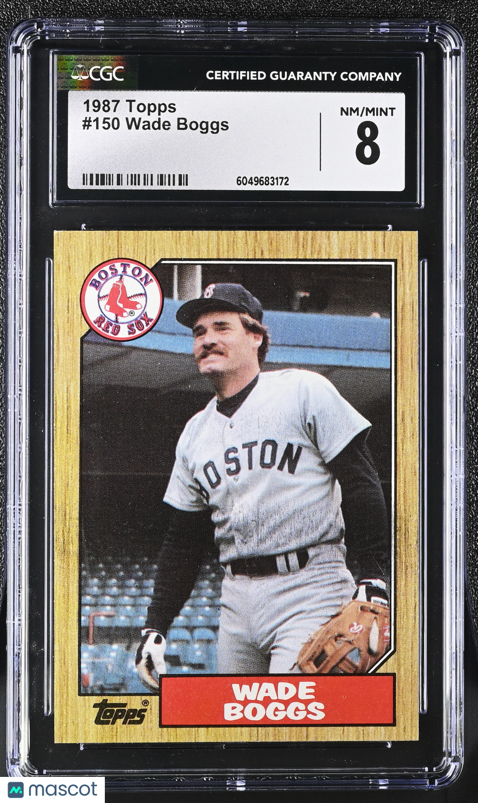 1987 Topps Wade Boggs #150 Baseball CGC 8