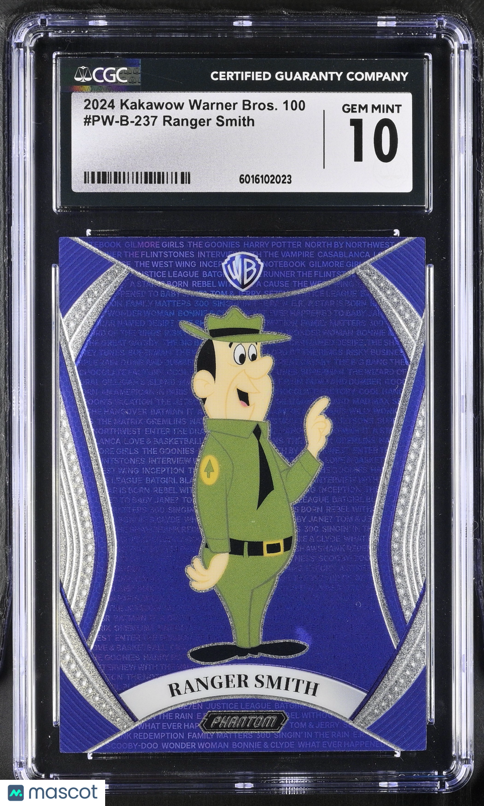 2024 Kakawow Warner Bros. 100 Ranger Smith #PW-B-237  CGC 10