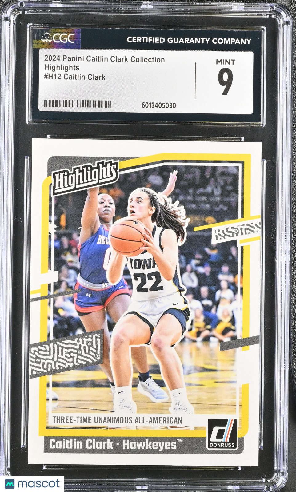 2024 Panini Caitlin Clark Collection Caitlin Clark #H12 Highlights CGC 9