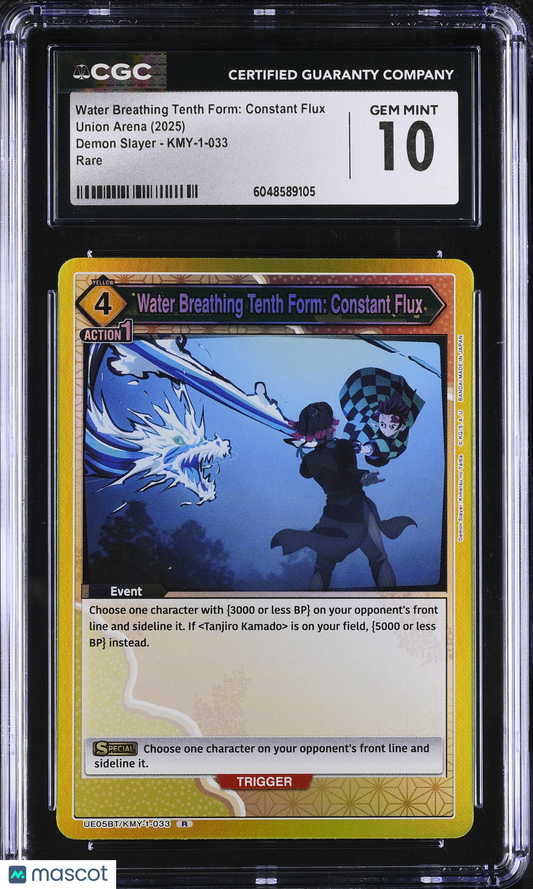 Water Breathing Tenth Form: Constant Flux #KMY-1-033 CGC 10 2025 Demon Slayer
